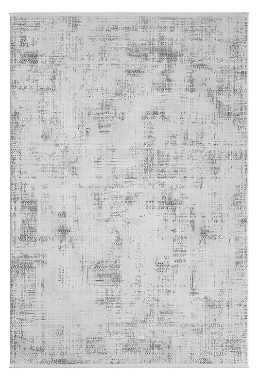 Dekhera Zahir Parlak Dokuma Modern Hali 1113 Gri-1 Salon Mutfak Koridor Yatak Odası Kesme Yolluk