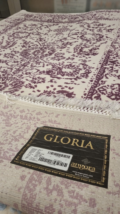 Angora hali Gloria 3901 pamuk triko lila hali 120x180_2