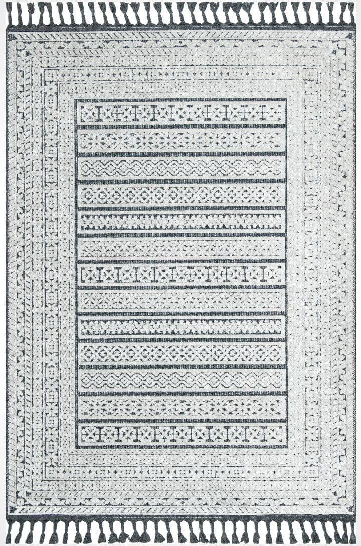 Beyaz Etnik Kilim Dekhera Moderno 9203 Modeli Uygun Fiyata Dekhera'da