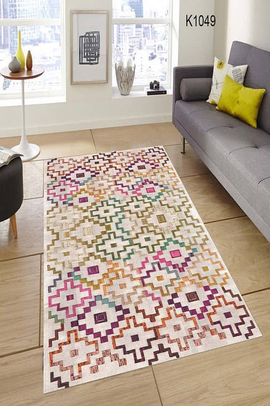 Çok Renkli Halı Dekhera K4049 Modeli Uygun Fiyata Dekhera'da