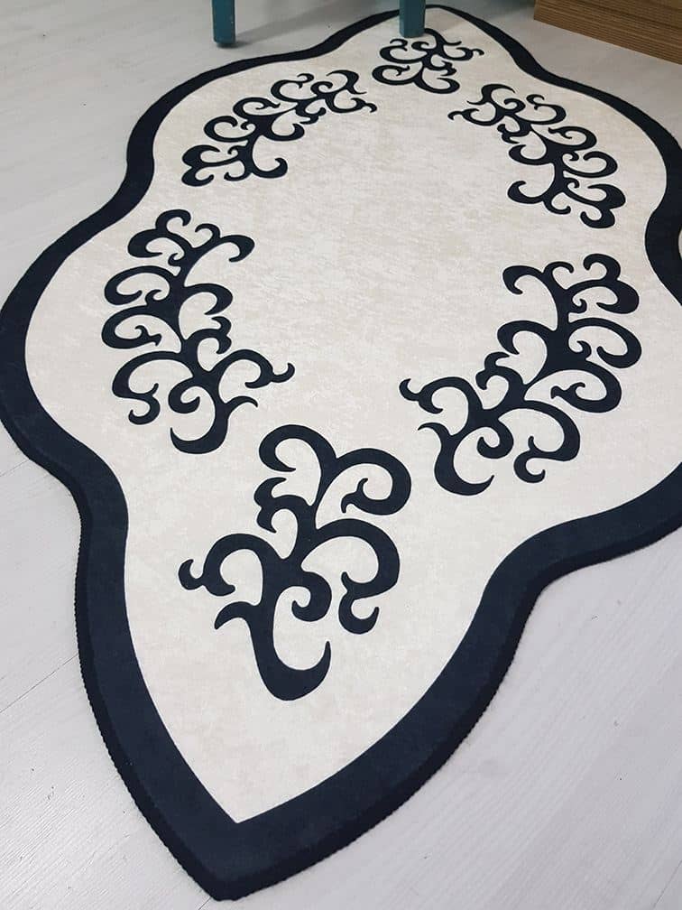 Dekhera Klasik Modern Halı Siyah Beyaz L9037 Modeli Uygun Fiyata Dekhera'da