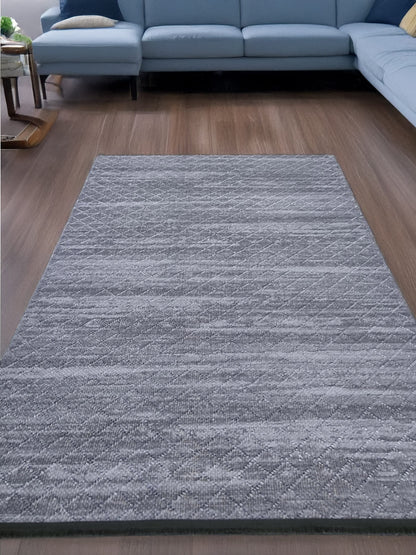 Dekhera Halı Olivia 6588C Antrasit Kaymaz Tabanlı Modern Kilim