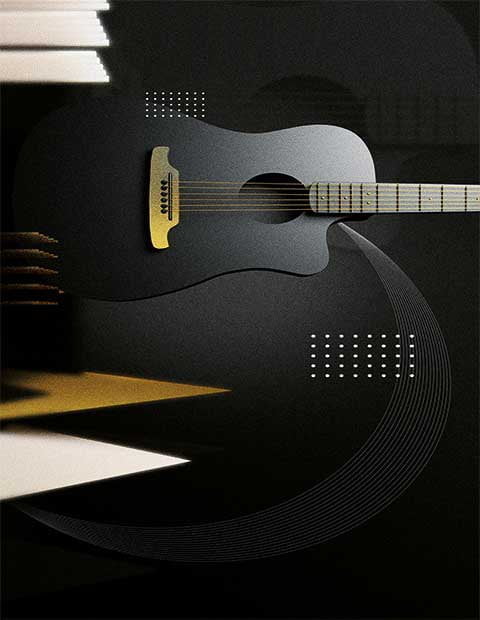 Gitarlı Çocuk Odası Halısı Dekhera C6202 1 Modeli Uygun Fiyata Dekhera'da