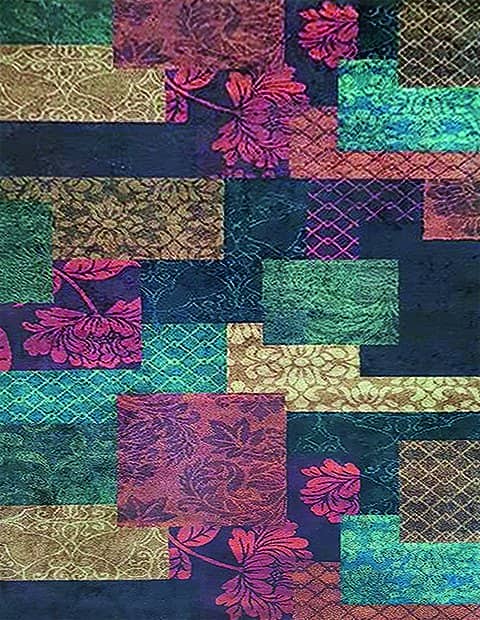 Pinkrose Patchwork Halı Dekhera P5002 1 Modeli Uygun Fiyata Dekhera'da