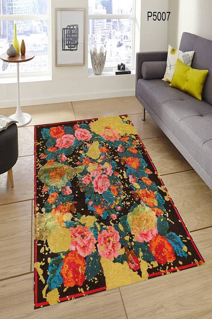 Sarı Patchwork Halı Dekhera P5007 Modeli Uygun Fiyata Dekhera'da