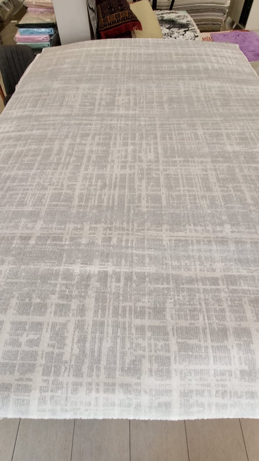 Bahariye sample b912 gri beyaz polyester halı 200x300 1 Modeli Uygun Fiyata Dekhera'da