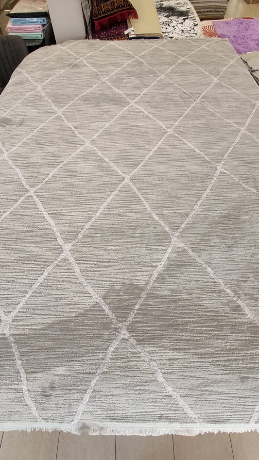 Bahariye ventura b872 gri polyester halı 200x300 1 Modeli Uygun Fiyata Dekhera'da
