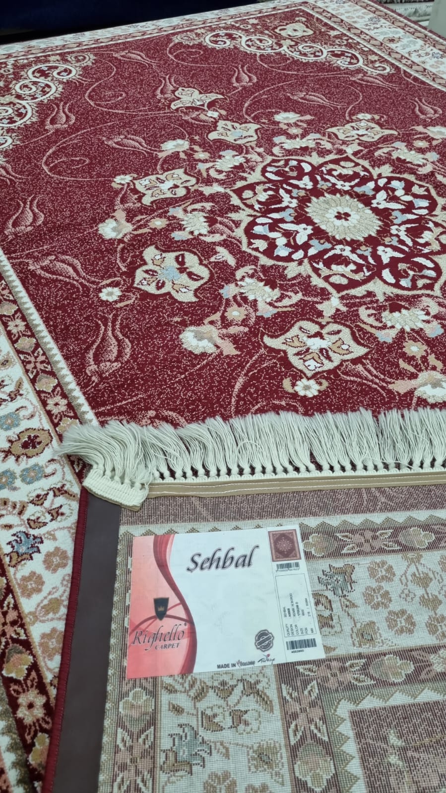 Festival şehbal a006b Krem bordo polyester halı 170x250 3 Modeli Uygun Fiyata Dekhera'da