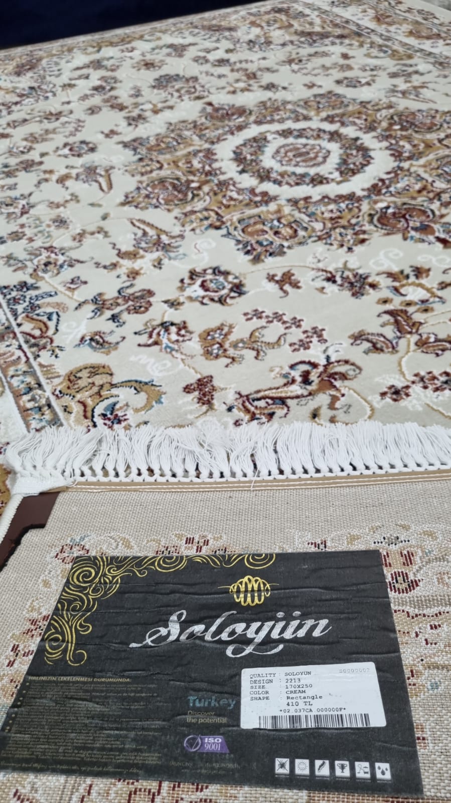 Festival soloyün 2213 Krem polyester halı 170x250 3 Modeli Uygun Fiyata Dekhera'da