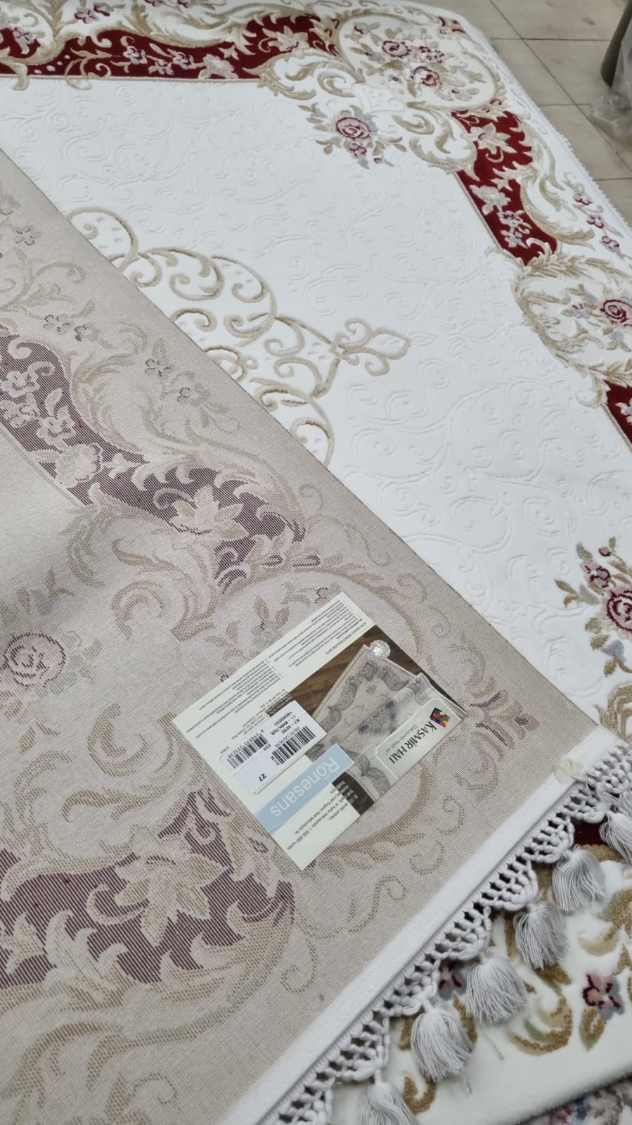 Kaşmir Rönesans 2011 bordo akrilik halı 150x230 3 Modeli Uygun Fiyata Dekhera'da