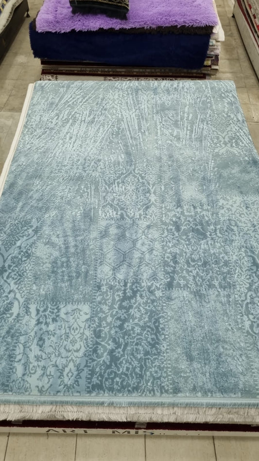 Kaşmir prestige 0302 mavi akrilik halı 165x250 1 Modeli Uygun Fiyata Dekhera'da