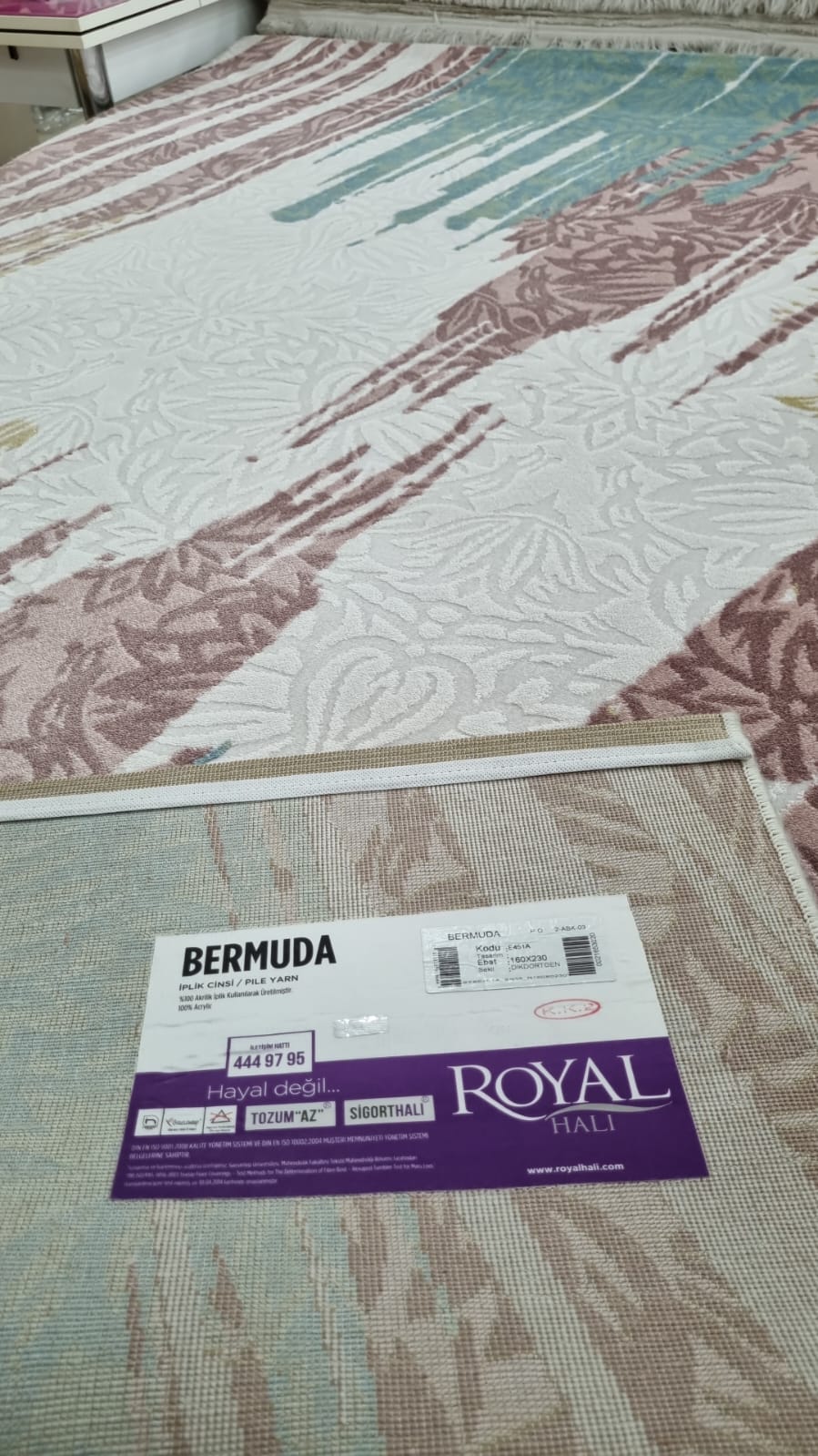 Royal Halı Bermuda 451A Akrilik Halı 160X230
