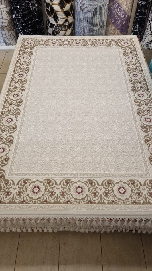 Royal Halı Saba 1431C Krem Lila Akrilik Halı 160X230