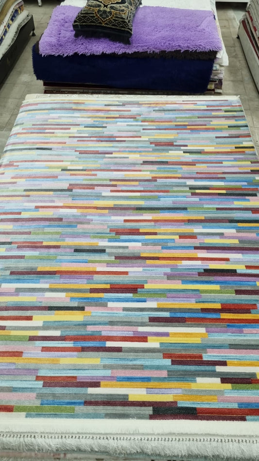 Saray akustik 1846 renkli polyester halı 170x240 1 Modeli Uygun Fiyata Dekhera'da