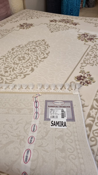 Saray Halı Samira 12814 Krem Akrilik Halı 150X230