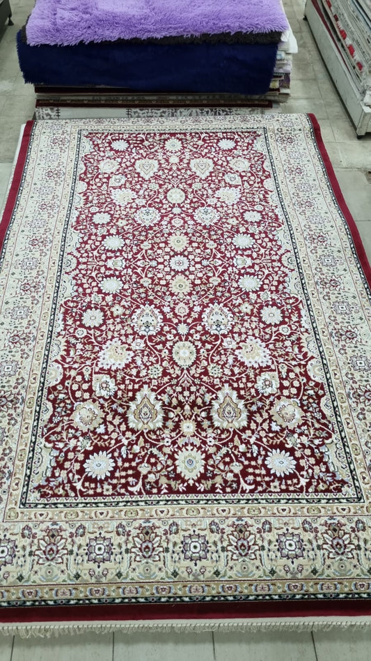Saray saltanat 12560 vişne polyester halı 170x280 1 Modeli Uygun Fiyata Dekhera'da